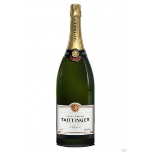 CHAMPAGNE BRUT BLANC Jeroboam en caisse bois -Taittinger